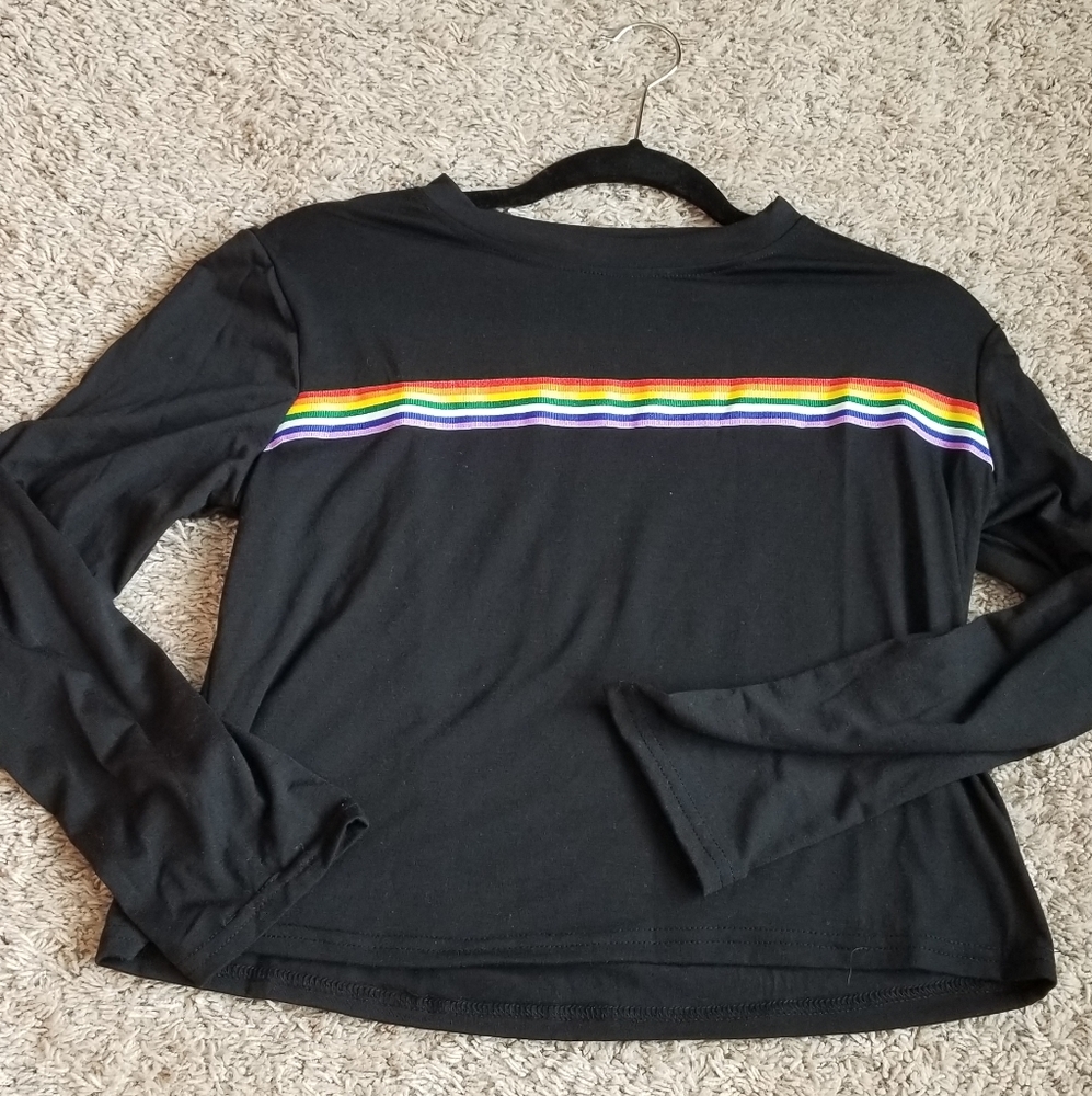 Rainbow top.